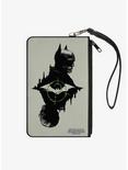 DC Comics The Batman Movie Batman and Riddler Poses and Logos Cityscape Canvas Zip Clutch Wallet, , hi-res