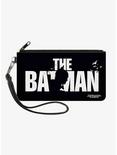 DC Comics The Batman Movie Batman Silhouette Title Canvas Zip Clutch Wallet, , hi-res