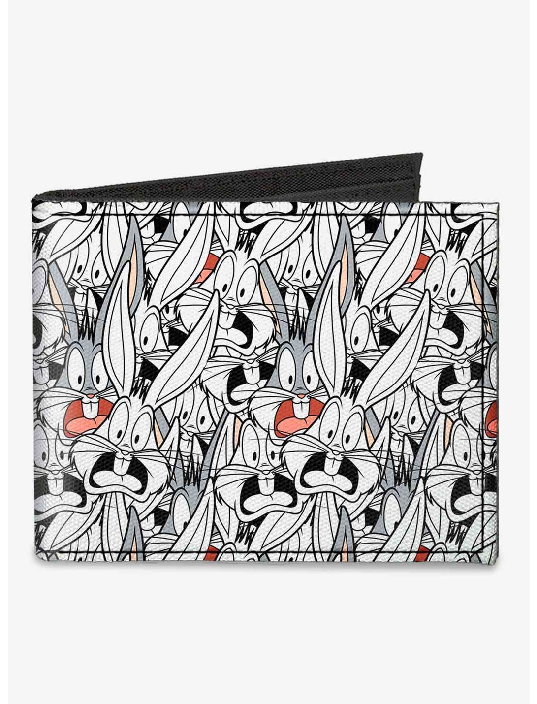 Looney Tunes Bugs Bunny Expressions Stacked Canvas Bifold Wallet, , hi-res