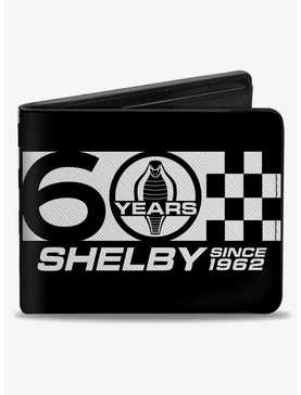 Carroll Shelby 60 Years Shelby Since 1962 Checker Logo Bifold Wallet, , hi-res