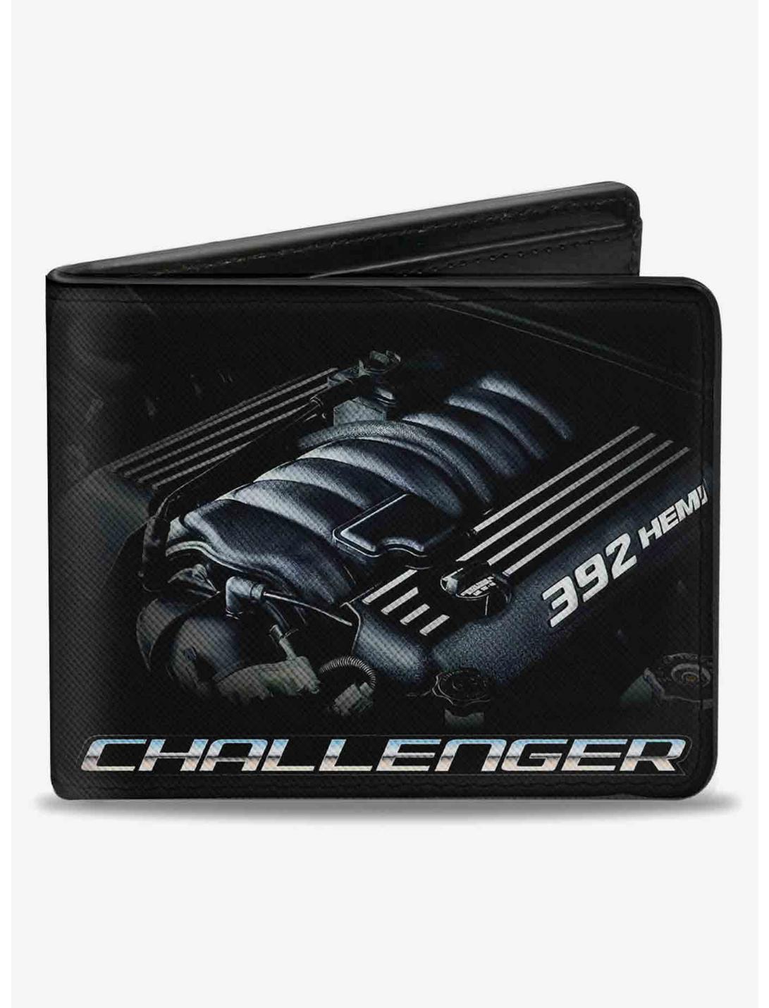 Challenger Bold 392 Hemi Engine Bifold Wallet, , hi-res