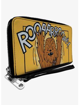 Star Wars Chewbacca Arms Up Rooaarrggh Pose Zip Around Wallet, , hi-res