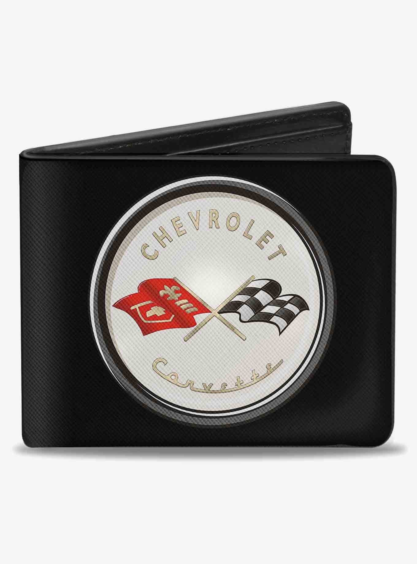 Corvette C1 Flags Emblem Bifold Wallet, , hi-res