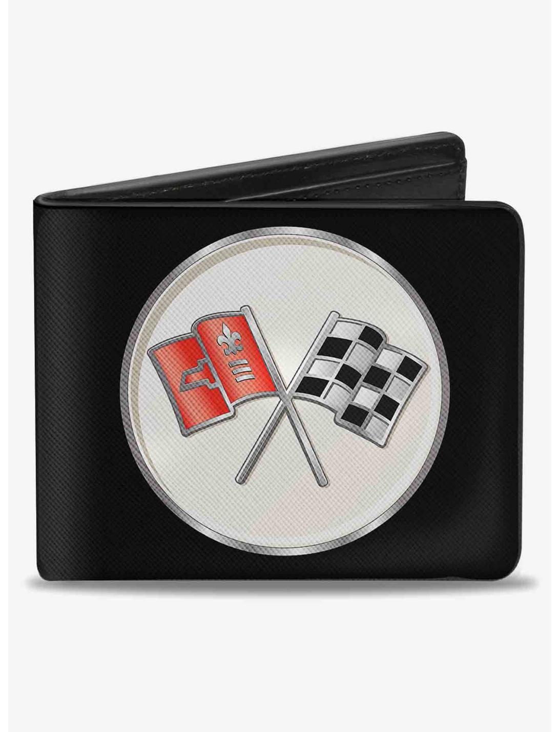Corvette C2 Flags Logo Bifold Wallet, , hi-res