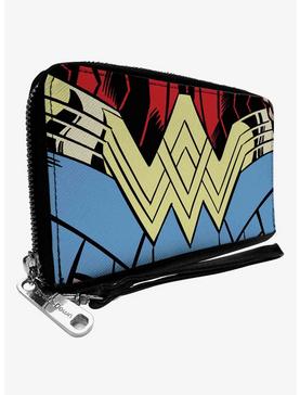 DC Comics Wonder Woman 1984 WW Belt Logo Close Up Zip Around Wallet, , hi-res