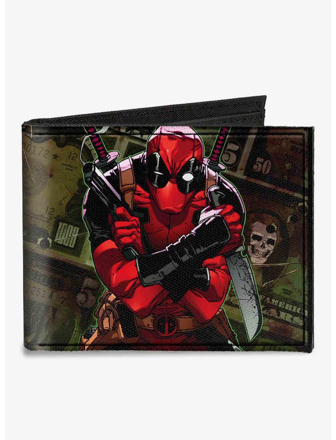 Marvel Deadpool 2012 5 Revenge of The Gipper Variant Cover Dollars Canvas Bifold Wallet, , hi-res