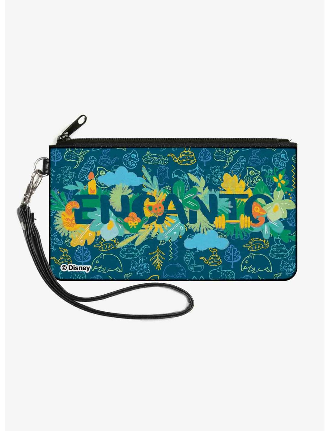Disney Encanto Floral Logo Canvas Zip Clutch Wallet, , hi-res