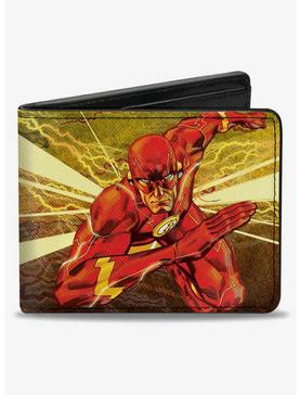 DC Comics The Flash Rebirth Running Action Pose Rays Bifold Wallet, , hi-res