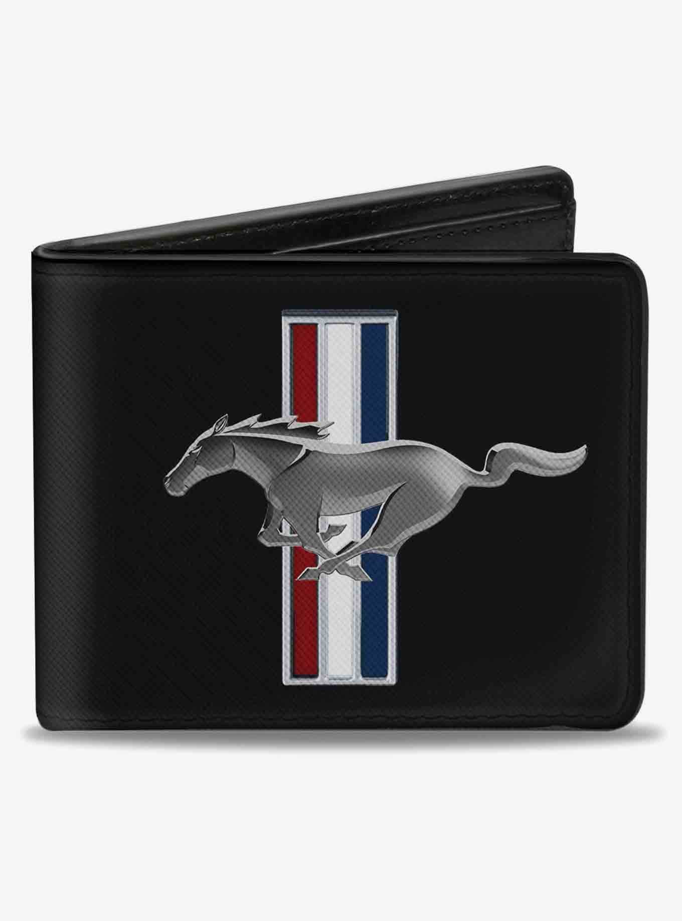 Ford Mustang Bars Logo CenteBifold Wallet, , hi-res