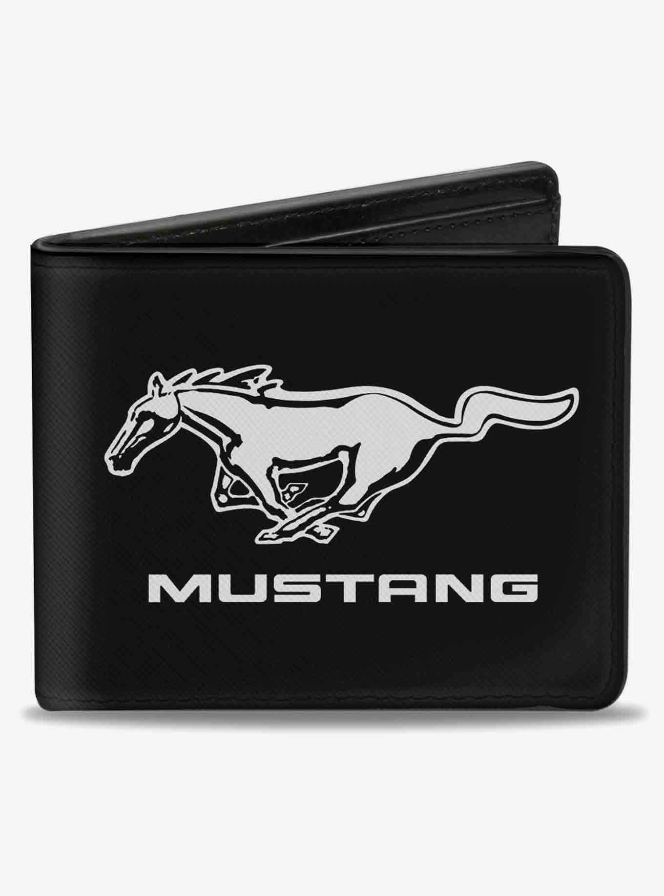 Ford Mustang Logo CenteBifold Wallet, , hi-res