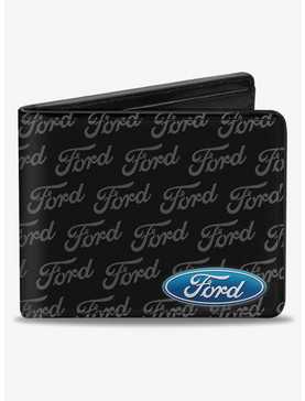 Ford Oval Corner Text Bifold Wallet, , hi-res