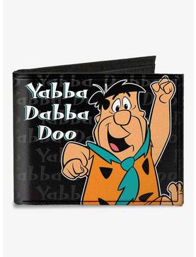 The Flintstones FYabba Dabba Doo Pose Canvas Bifold Wallet, , hi-res