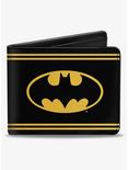 DC Comics Batman Shield Double Stripe Bifold Wallet, , hi-res