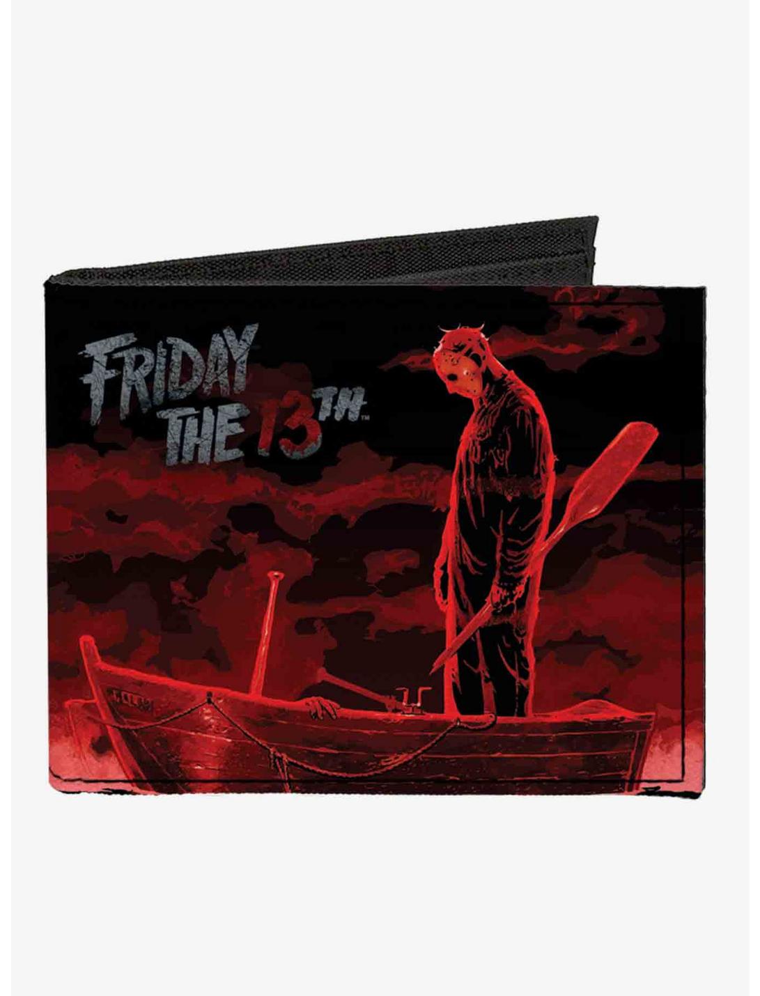 Friday The 13th Jason Boat Murder Canvas Bifold Wallet, , hi-res