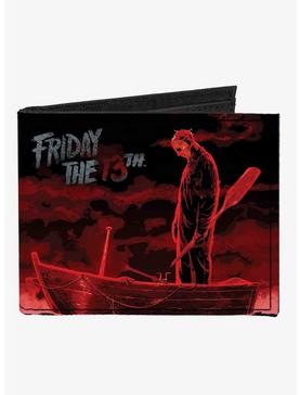 Plus Size Friday The 13th Jason Boat Murder Canvas Bifold Wallet, , hi-res