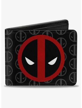Marvel Deadpool Logo CenteMonogram Bifold Wallet, , hi-res