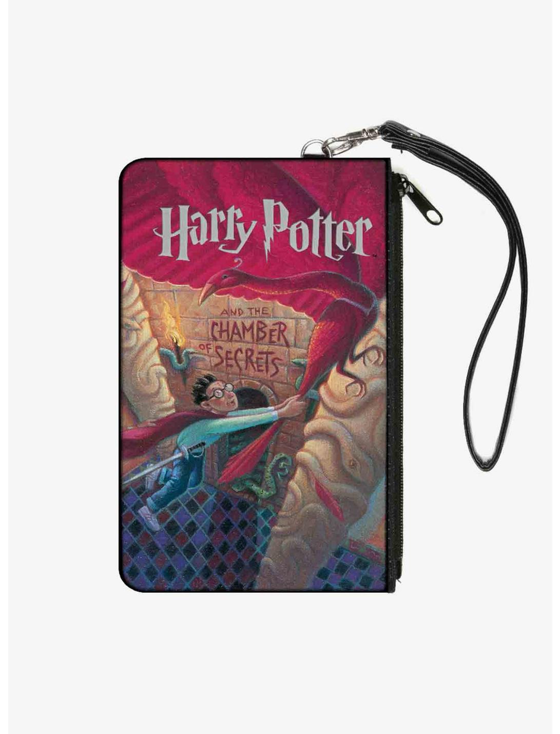 Harry Potter and The Chamber of Secrets Book Cover Drawing Canvas Zip Clutch Wallet, , hi-res