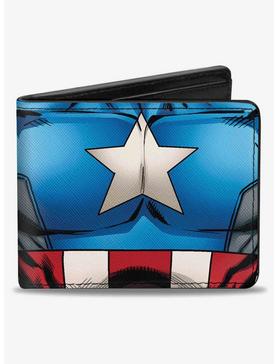 Marvel Captain America Chest Star Stripes Bifold Wallet, , hi-res