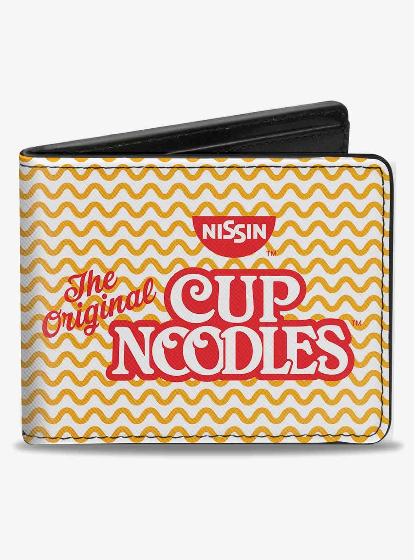 The Original Cup Noodles Logo Noodle Wave Bifold Wallet, , hi-res