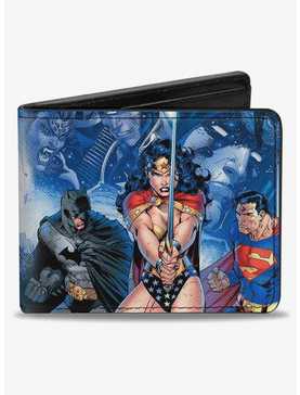 DC Comics Justice League Infinite Crisis Issue 1 Cover Capes Sword Bifold Wallet, , hi-res