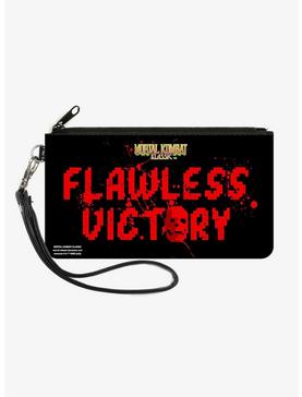 Mortal Kombat Klassic Flawless Victory Screen Canvas Zip Clutch Wallet, , hi-res
