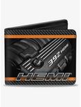 Hemi 392 Hemi Engine Carbon Fiber Bifold Wallet, , hi-res