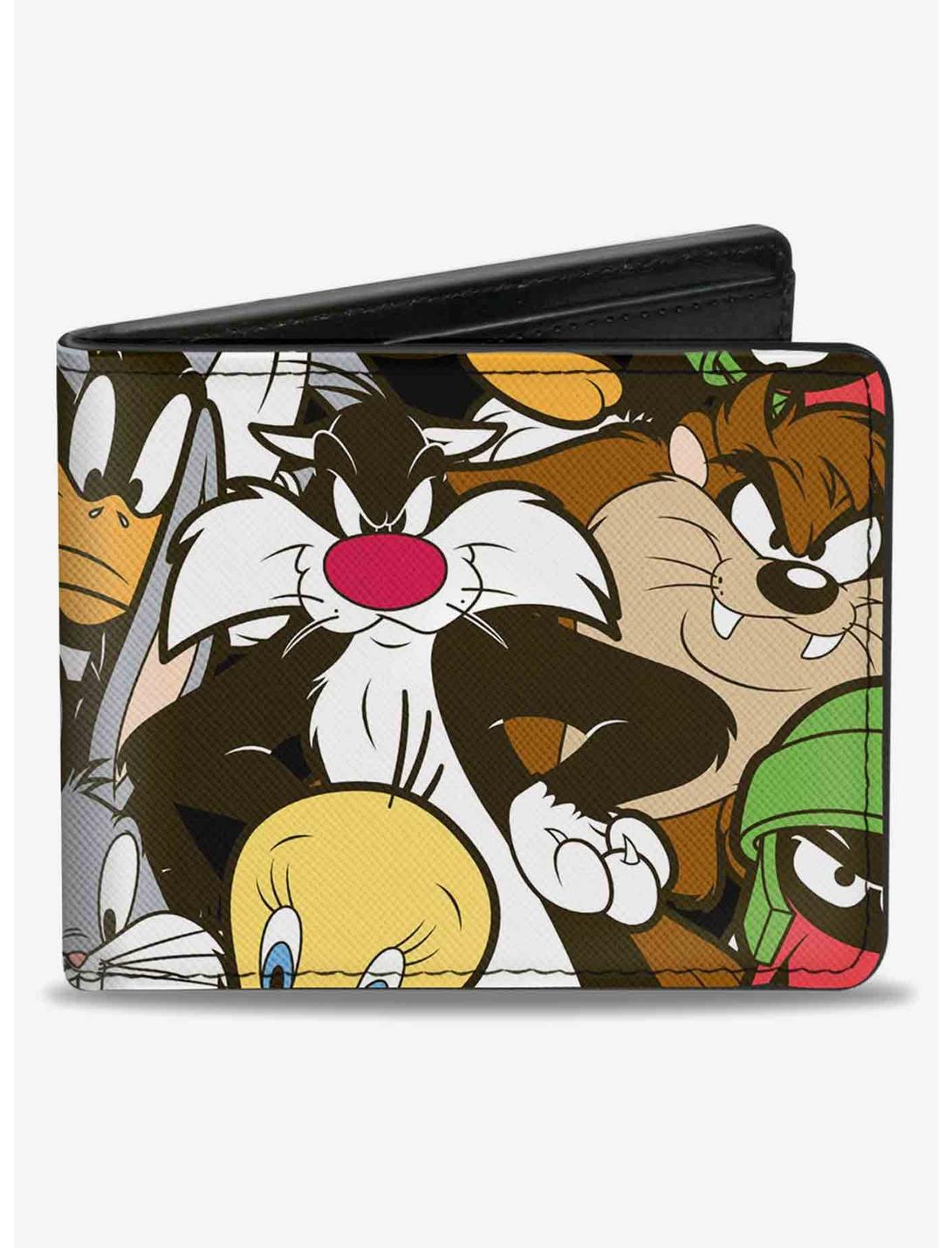 Looney Tunes 6 Character Stacked Collage Bifold Wallet, , hi-res