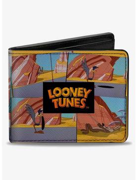 Looney Tunes Wile E Coyote and Road Runner Scene Blocks Bifold Wallet, , hi-res