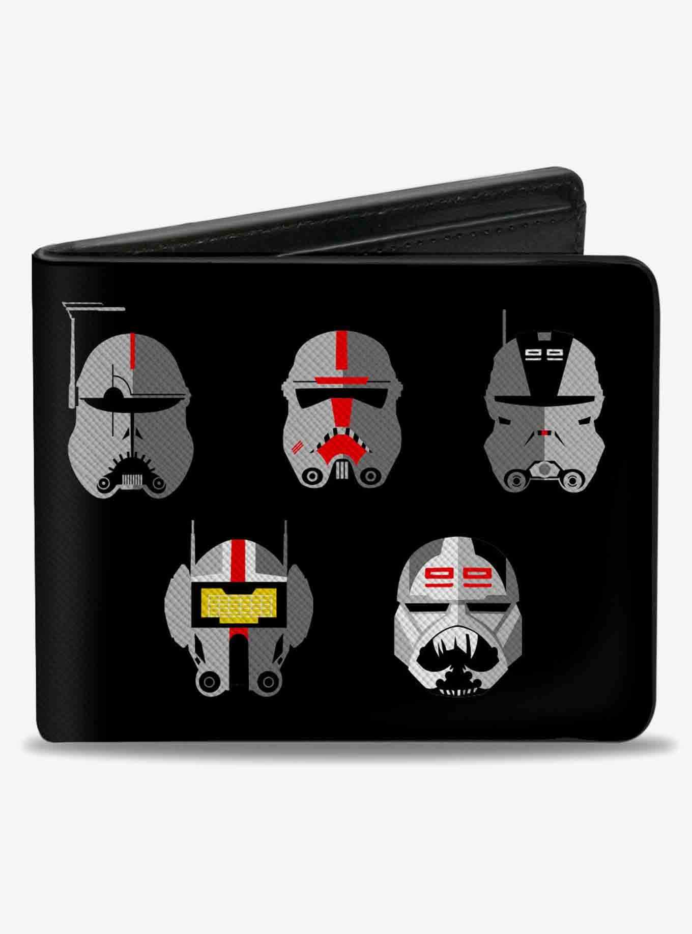 Star Wars The Bad Batch Clone Force 99 Helmets and Logo Bifold Wallet, , hi-res