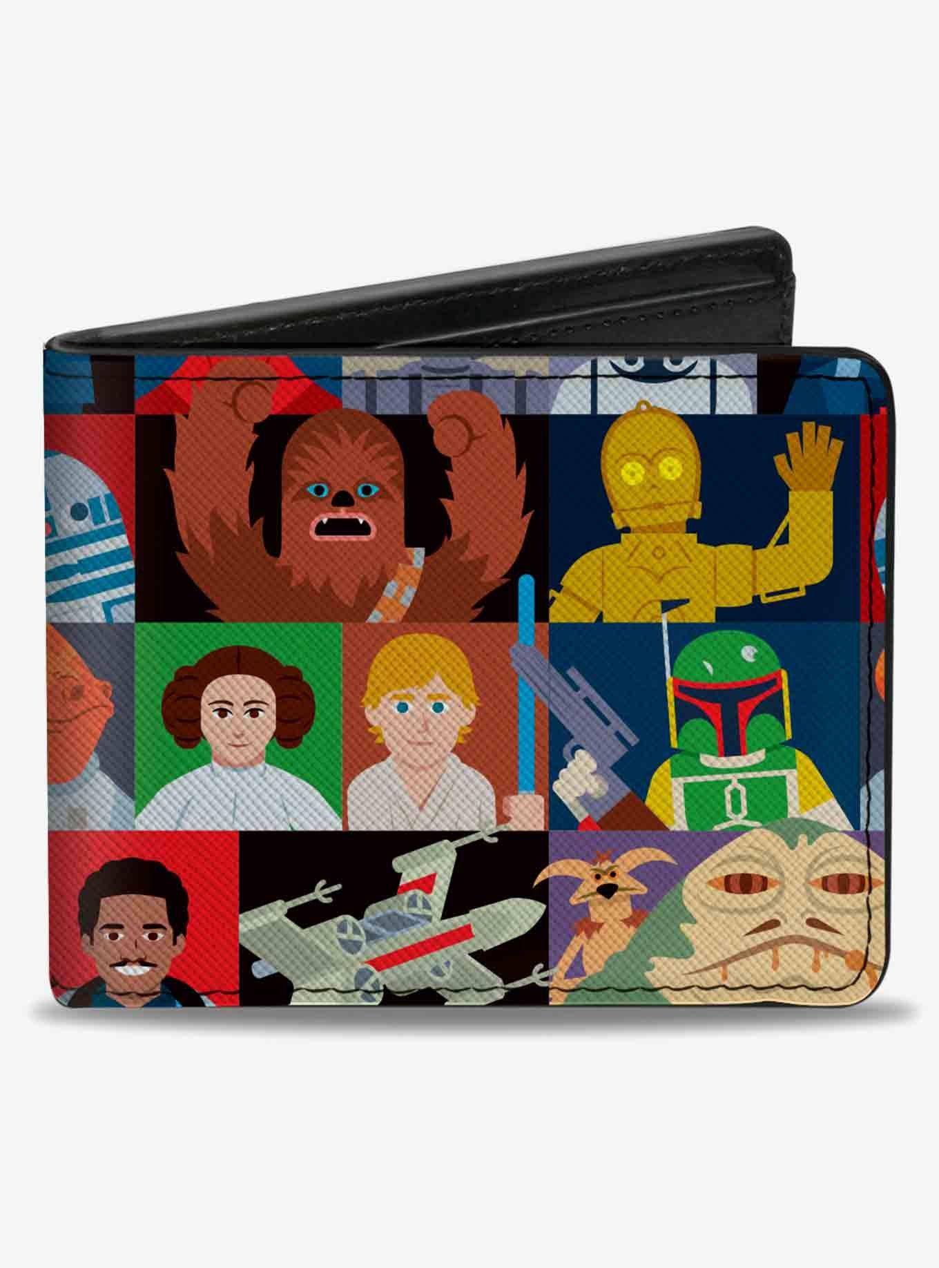 Star Wars Classic Characters Pose Blocks Bifold Wallet, , hi-res