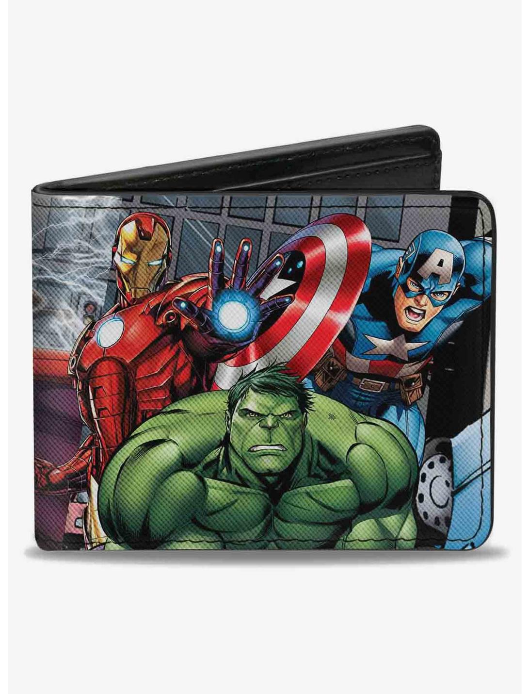 Marvel Avengers Superhero Action Poses Bifold Wallet, , hi-res
