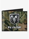 Ram Logo Mossy Oak Break Up Infinity Canvas Bifold Wallet, , hi-res