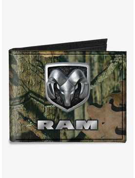 Ram Logo Mossy Oak Break Up Infinity Canvas Bifold Wallet, , hi-res