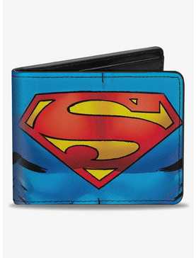 DC Comics Superman Galactic Battle Chest Logo Bifold Wallet, , hi-res