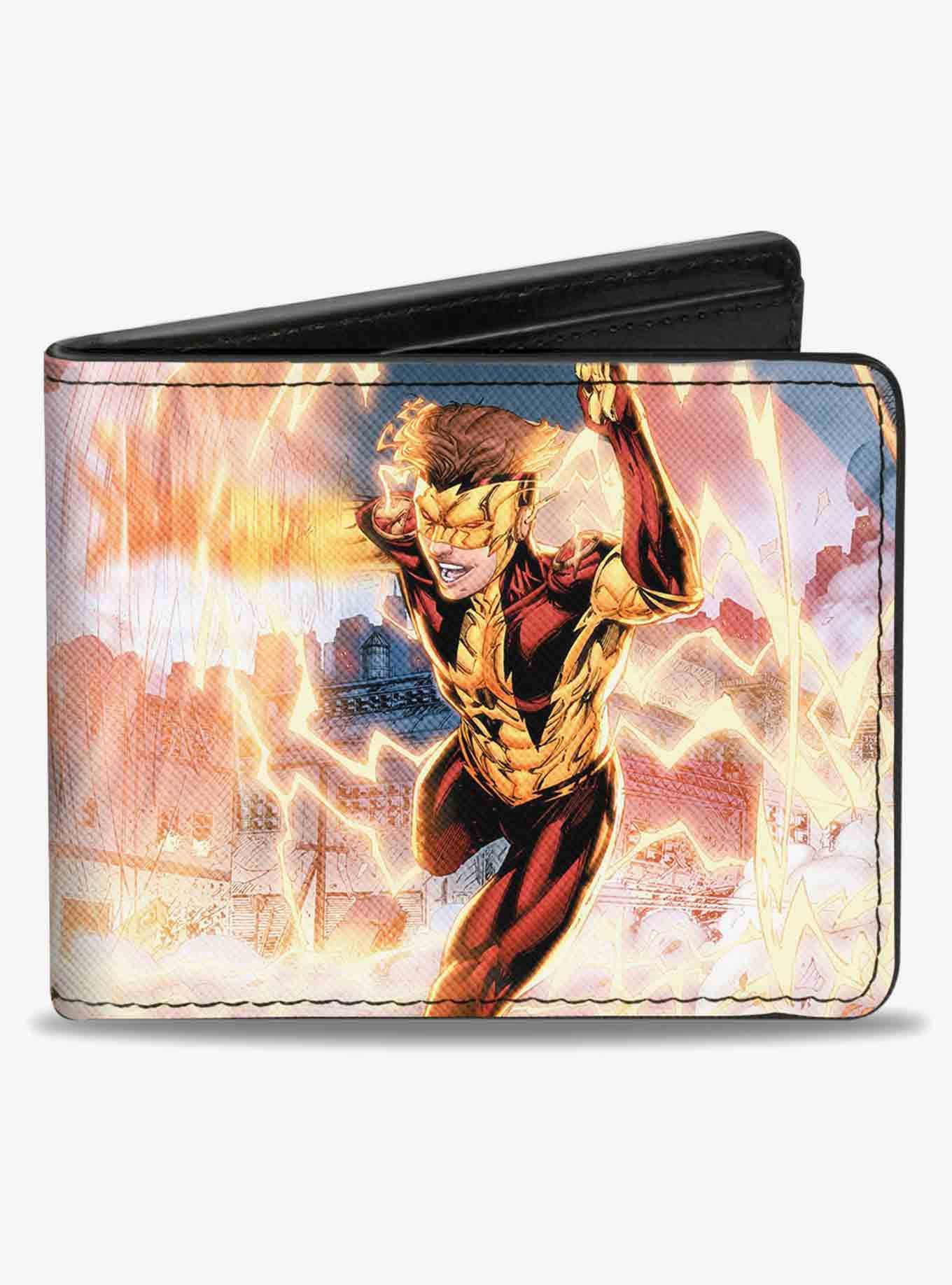 DC Comics New 52 Vibe Issue 3 Vibe and Kid Flash Cover Pose Bifold Wallet, , hi-res
