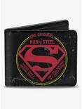 DC Comics Superman The Original Man of Steel Badge Bifold Wallet, , hi-res