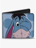 Disney Winnie The Pooh Eeyore Character Close Up Pose and Text Bifold Wallet, , hi-res