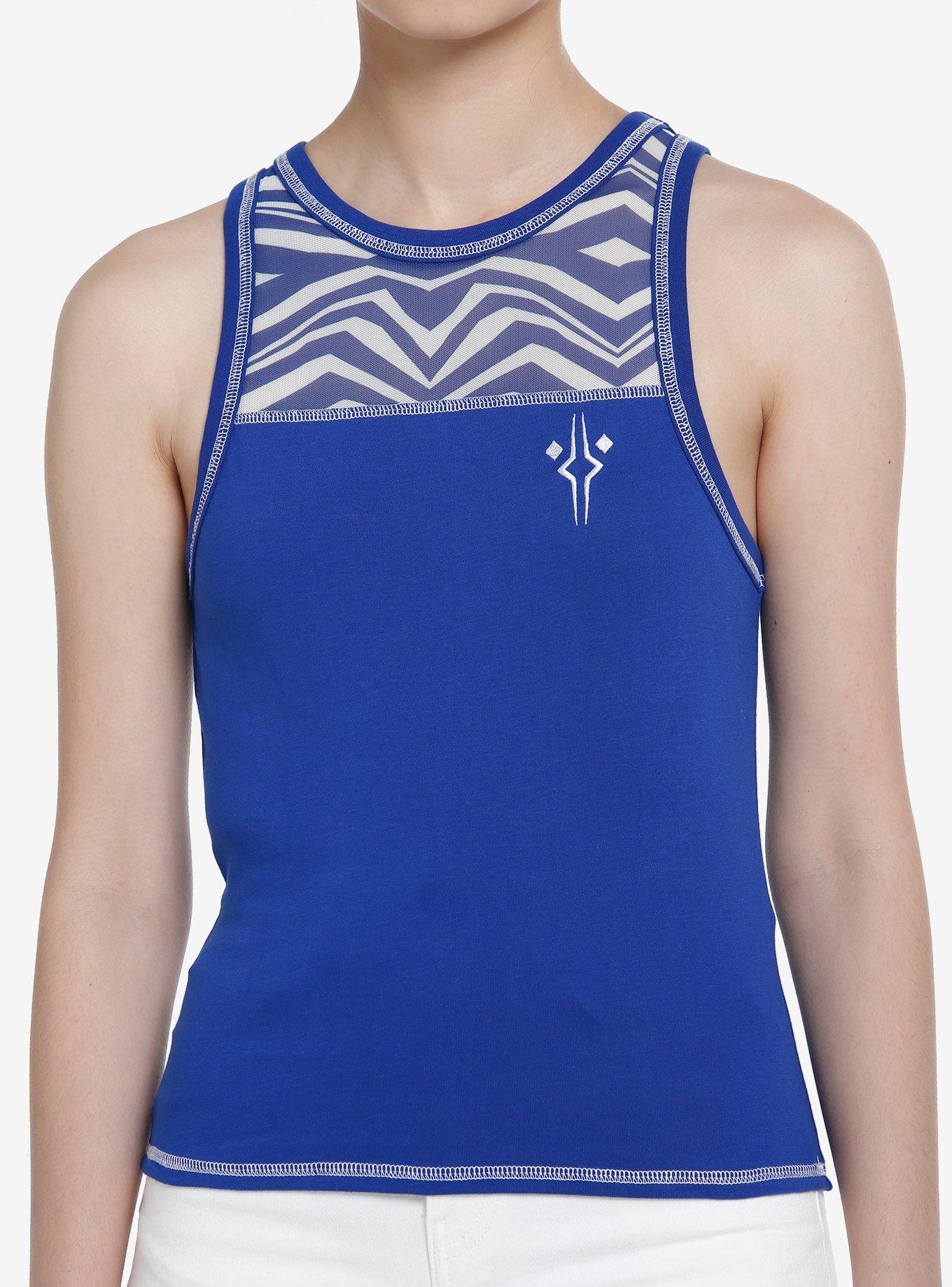 Star Wars Ahsoka Tano Mesh Girls Tank Top, , hi-res