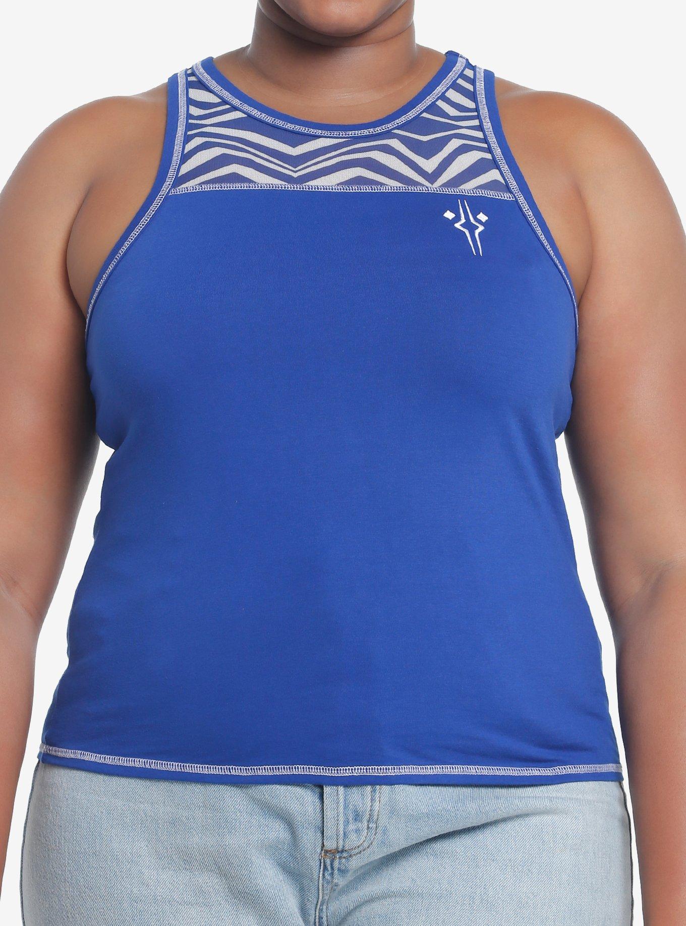 Star Wars Ahsoka Tano Mesh Girls Tank Top Plus Size, , hi-res