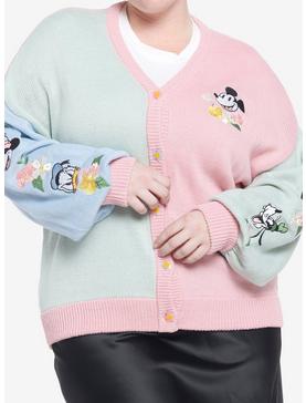 Plus Size Disney Mickey Mouse And Friends Spring Pastel Girls Cardigan Plus Size, , hi-res