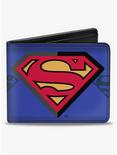 DC Comics Superman Shield CenteShield Stripe Bifold Wallet, , hi-res