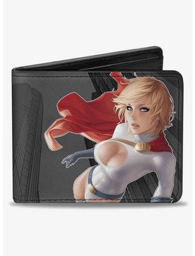 DC Comics Power Girl Up Up Away Issue 27 Cover Pose Buildings Bifold Wallet, , hi-res