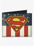 DC Comics Superman Shield Americana Canvas Bifold Wallet, , hi-res