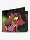 Disney The Lion King Scar Face Close Up 3 Hyenas Pose Bifold Wallet, , hi-res