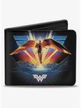 DC Comics Wonder Woman 1984 Golden Armor Pose Logo Topography Bifold Wallet, , hi-res