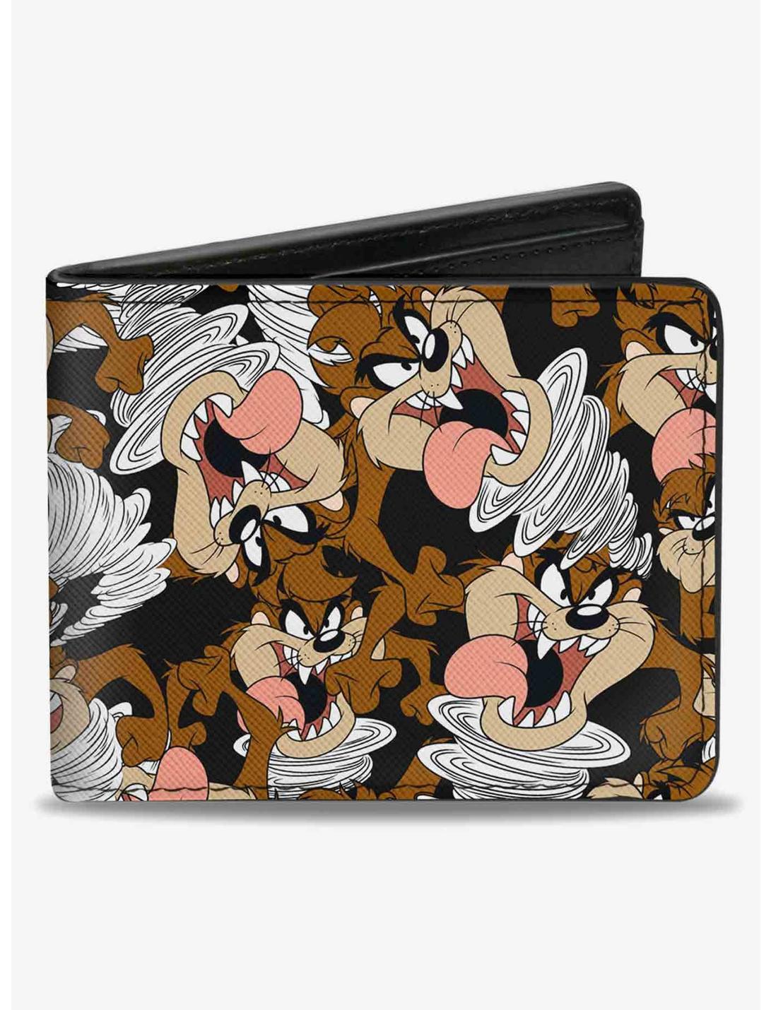 Looney Tunes Tasmanian Devil Vortex Poses ScatteBifold Wallet, , hi-res