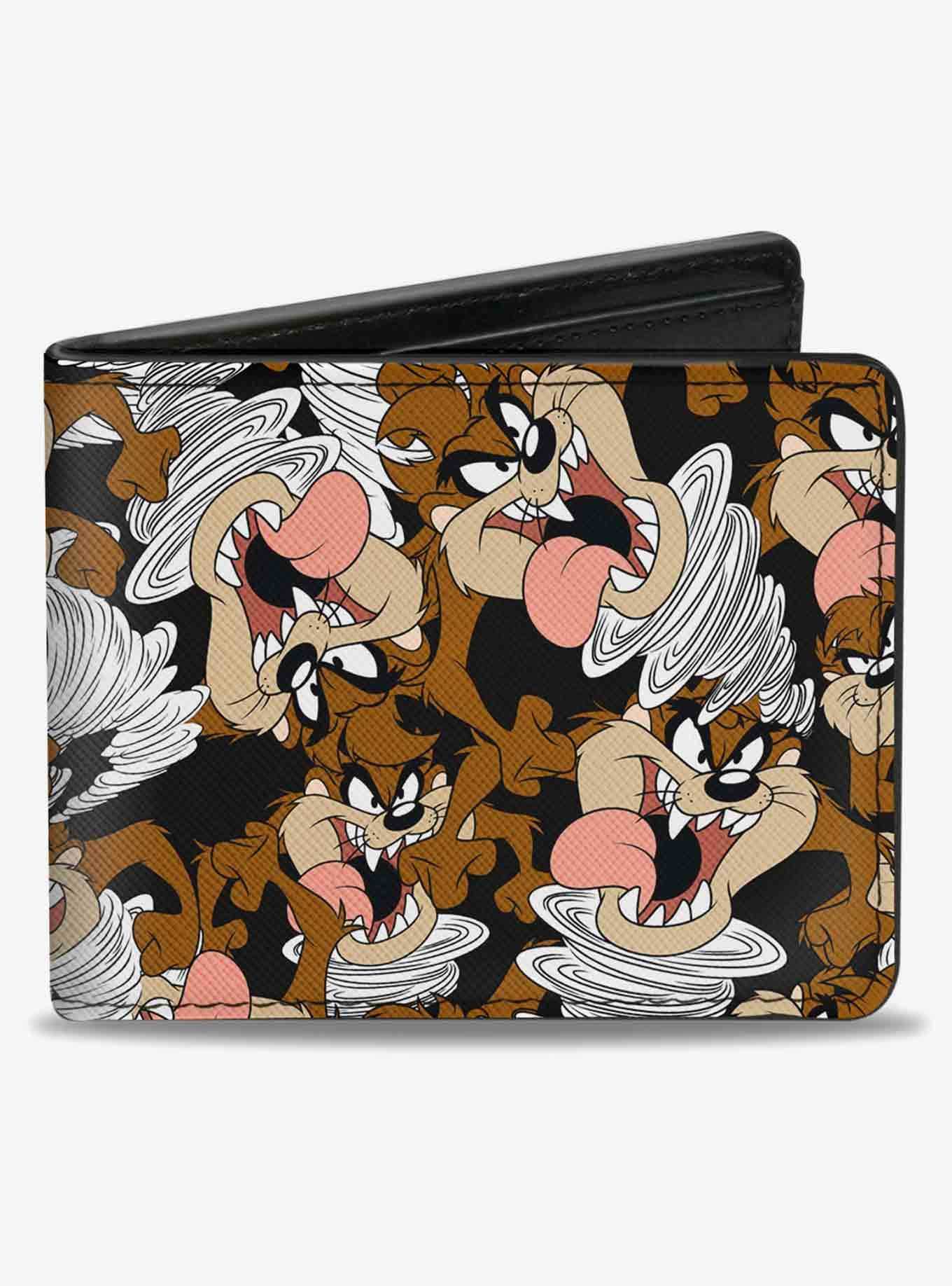 Looney Tunes Tasmanian Devil Vortex Poses ScatteBifold Wallet, , hi-res