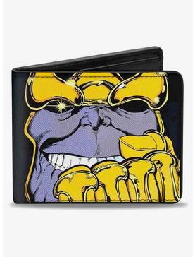 Marvel Thanos Raised Fist Pose Lavender Bifold Wallet, , hi-res