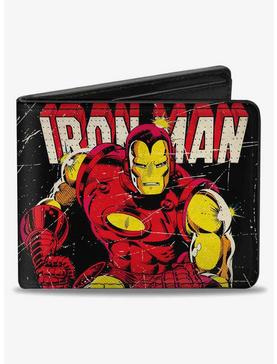 Plus Size Marvel WeaTheIron Man Action Pose Body Blocks Bifold Wallet, , hi-res