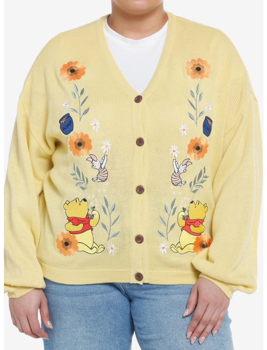 Disney Winnie The Pooh Piglet Flower Girls Cardigan Plus Size, MULTI, hi-res
